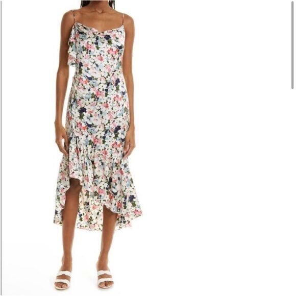 CINQ À SEPT Luka Silk Mini Dress-C2 - Picture 3 of 9